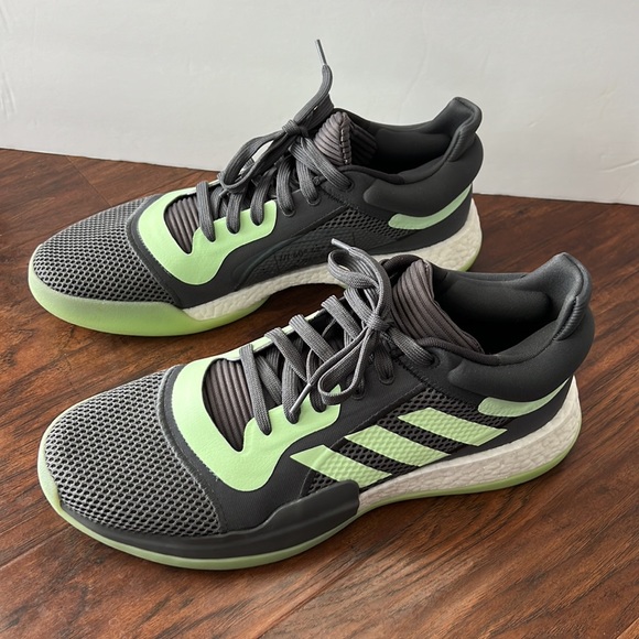 Adidas Men’s 14 Gray & Green Athletic Sneakers NWOT - Picture 3 of 7